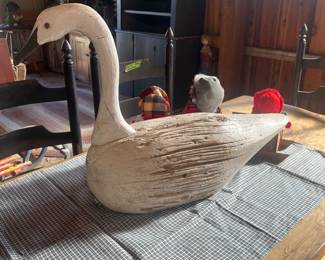 Hand carved swan $200
