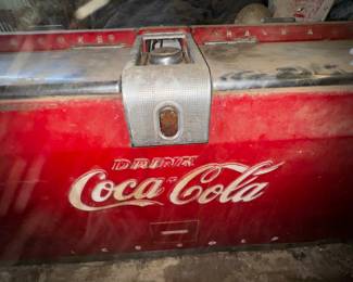 Vintage Coca-Cola double sided floor cooler