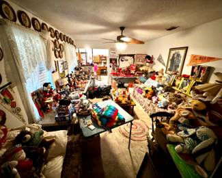 Room full of collectibles 