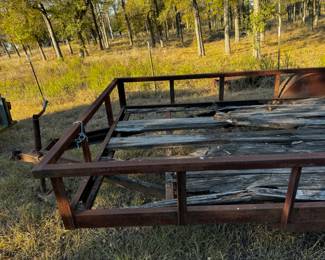 16x6.5 tandem trailer. Needs wooden floor and tires