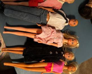 Vintage Barbie and Ken dolls etc