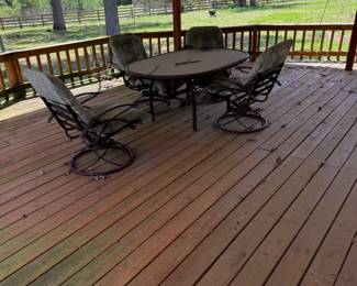 Outdoor patio set. Needs new seat cushions