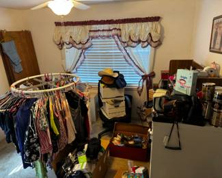 More ladies clothes and office supplies