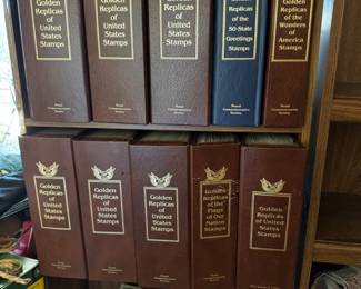 Golden replica stamp books