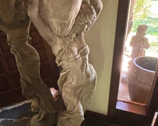 Large concrete statue 