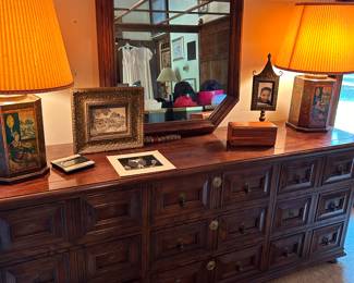 Henredon triple dresser 