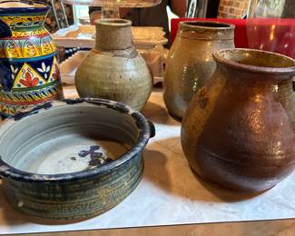 variey of pottery 
