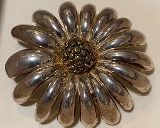 Heavy Sterling Brooch