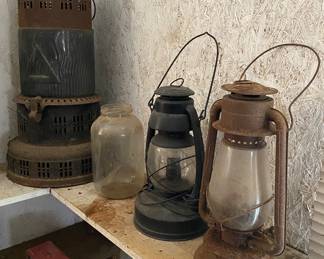 Lanterns and Old Kerosene Heater