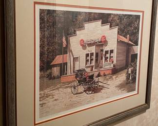 Signed and Numbered Mel Stutts "General Mercantile" Store Print