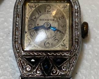 Art Deco 14K Gold Ladies Watch (Does not run/Broken Band)
