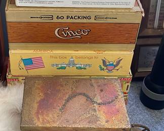 Cigar Boxes, Decorative Tin Car