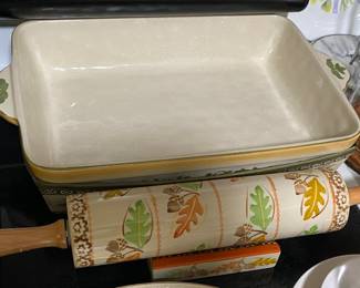 Old World Rolling Pin/Casserole 