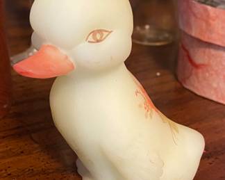 Small Hand Painted Fenton Duckling