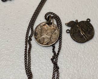 Mercury Dime Necklace