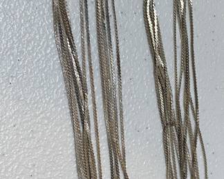 Multi Strand Sterling Necklace