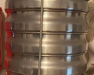 Vintage Aluminum Picnic Carrier