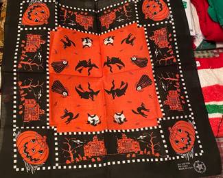 Small Vintage Halloween Tablecloth