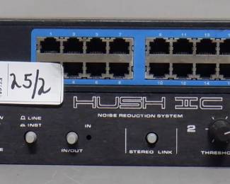 LOT OF 2 ELECTEONICS INCLUDING ROCKTRON HUSH II C, ETHERNET SWITCH