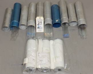 LOT VACUUM FILTERS NOS, GLASS LAB TUBES