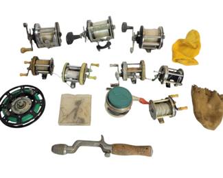 Vintage Shakespeare Fishing Reels, Fox Call 
Vintage Fishing Lures Tackle Schrade Knife
NEW Vintage Heddon Pal Fishing Reel
Vintage Shakespeare, Jaleoxe, Etc Fishing Reels
Vintage Heddon,  Pflueger Etc Fishing Reels
Vintage Ercoa, Heddon, Orvis Etc Fishing Reels
NEW Vintage Fly Line Fishing Etc
