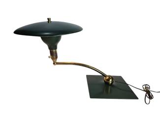 Mid Century Wheeler Sight Light Saucer Lamp