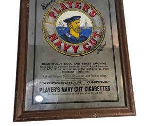 Vintage Players Navy Cut Tobacco Cigarettes Mirror