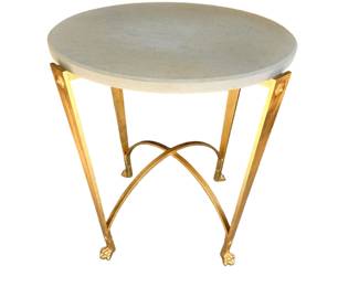 Hollywood Regency Style Gold Table
