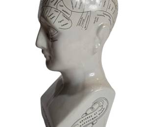 Phrenology L. N. Fowler Ceramic Head