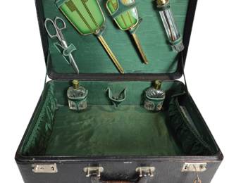 Antique Art Deco Travelling Vanity Case Razor