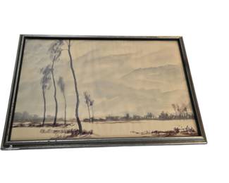 Original Signed Watercolor on Paper