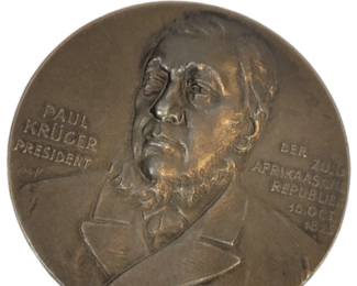1899-1900 Paul Kruger Boer War Silver Medal