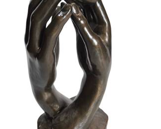 A. Rodin "The Cathedral" Ceramic Sculpture