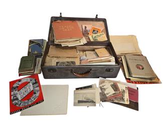 1930s Monogram Travel Suitcase Full Ephemera
1930s+ Minnesota Ephemera, Scrapbook Etc