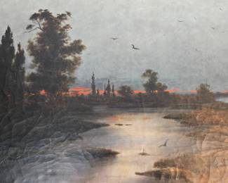 Antique Original European Oil Painting