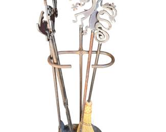 Kokopelli Cast Iron Fireplace Tools