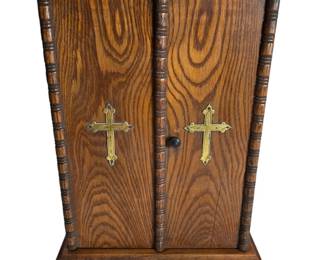 Antique 19th Cen Last Rights / Sick Call Box
