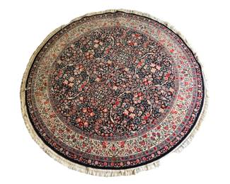 Antique Handknotted Round Rug