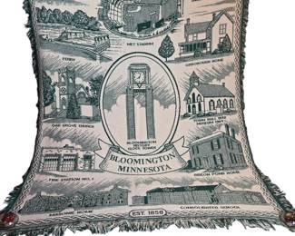 Vintage Bloomington Throw Blanket