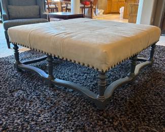 Custom large ottoman