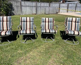 Set of 4 swivel rockers