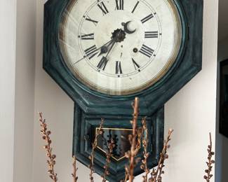 Antique regulator clock