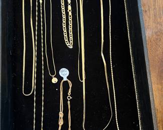 14k chains and bracelets