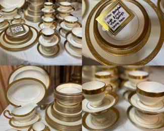 8 Eight Piece Placesettings "Buckingham"  by Minton