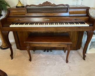 French Country Baldwin Acrosonic Piano 