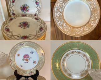 Vintage China Dinner and Dessert Plates   