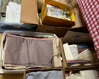 More boxes of material