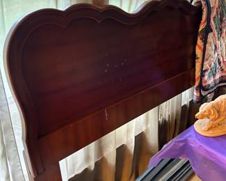 Full size, headboard, and rails