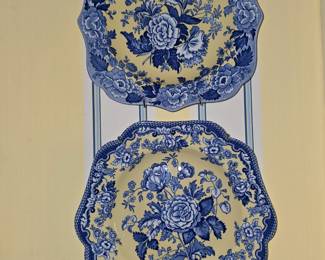 Spode Plates used as Wall Decor