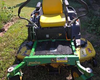 Front view of Mower